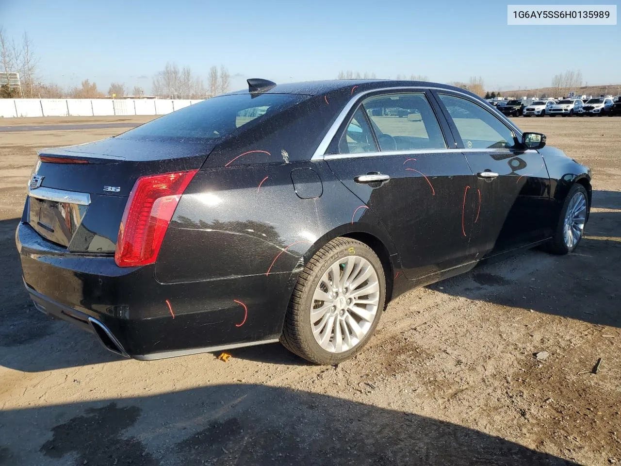 2017 Cadillac Cts Premium Luxury VIN: 1G6AY5SS6H0135989 Lot: 81132394