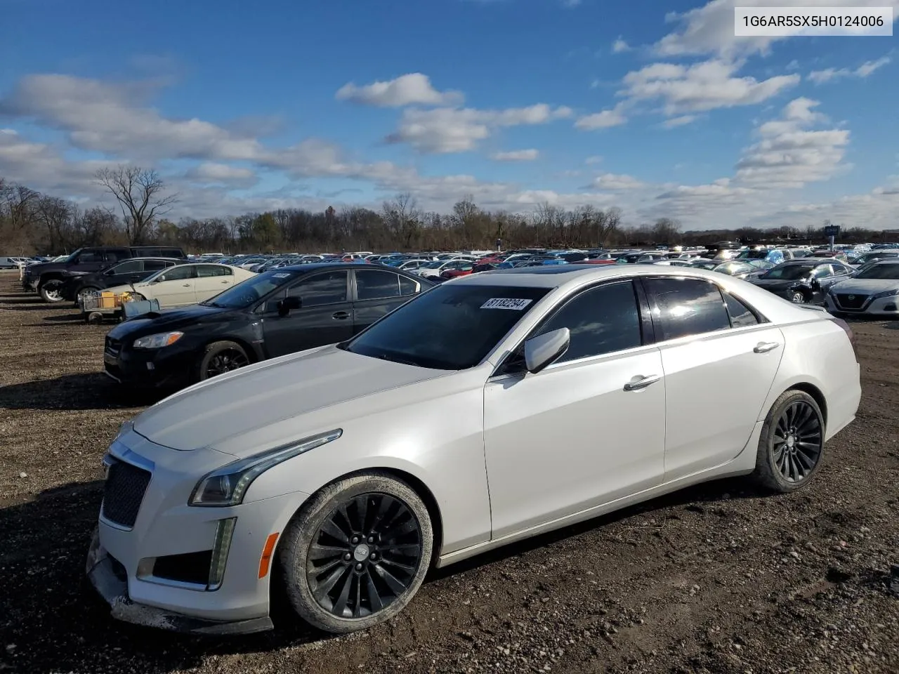 2017 Cadillac Cts Luxury VIN: 1G6AR5SX5H0124006 Lot: 81182294