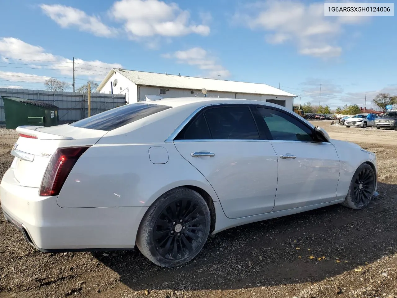 2017 Cadillac Cts Luxury VIN: 1G6AR5SX5H0124006 Lot: 81182294