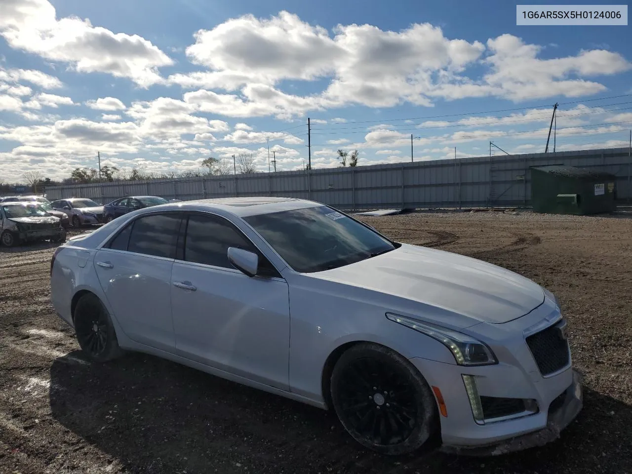 2017 Cadillac Cts Luxury VIN: 1G6AR5SX5H0124006 Lot: 81182294