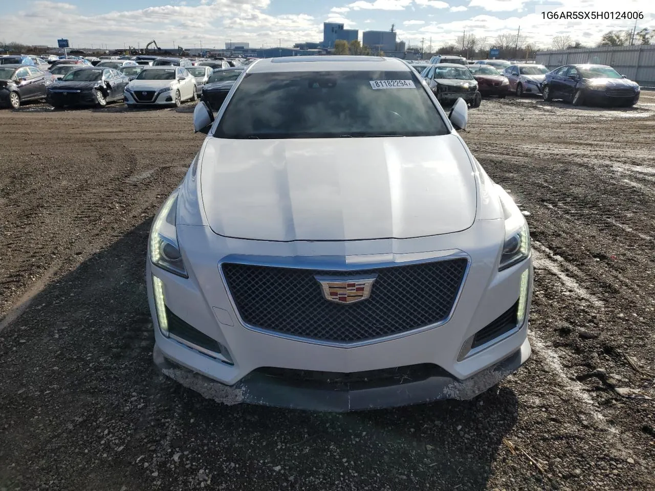 2017 Cadillac Cts Luxury VIN: 1G6AR5SX5H0124006 Lot: 81182294