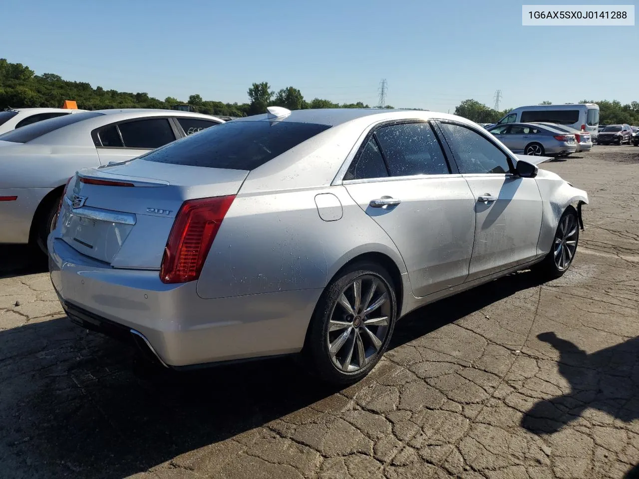 2018 Cadillac Cts Luxury VIN: 1G6AX5SX0J0141288 Lot: 66622214