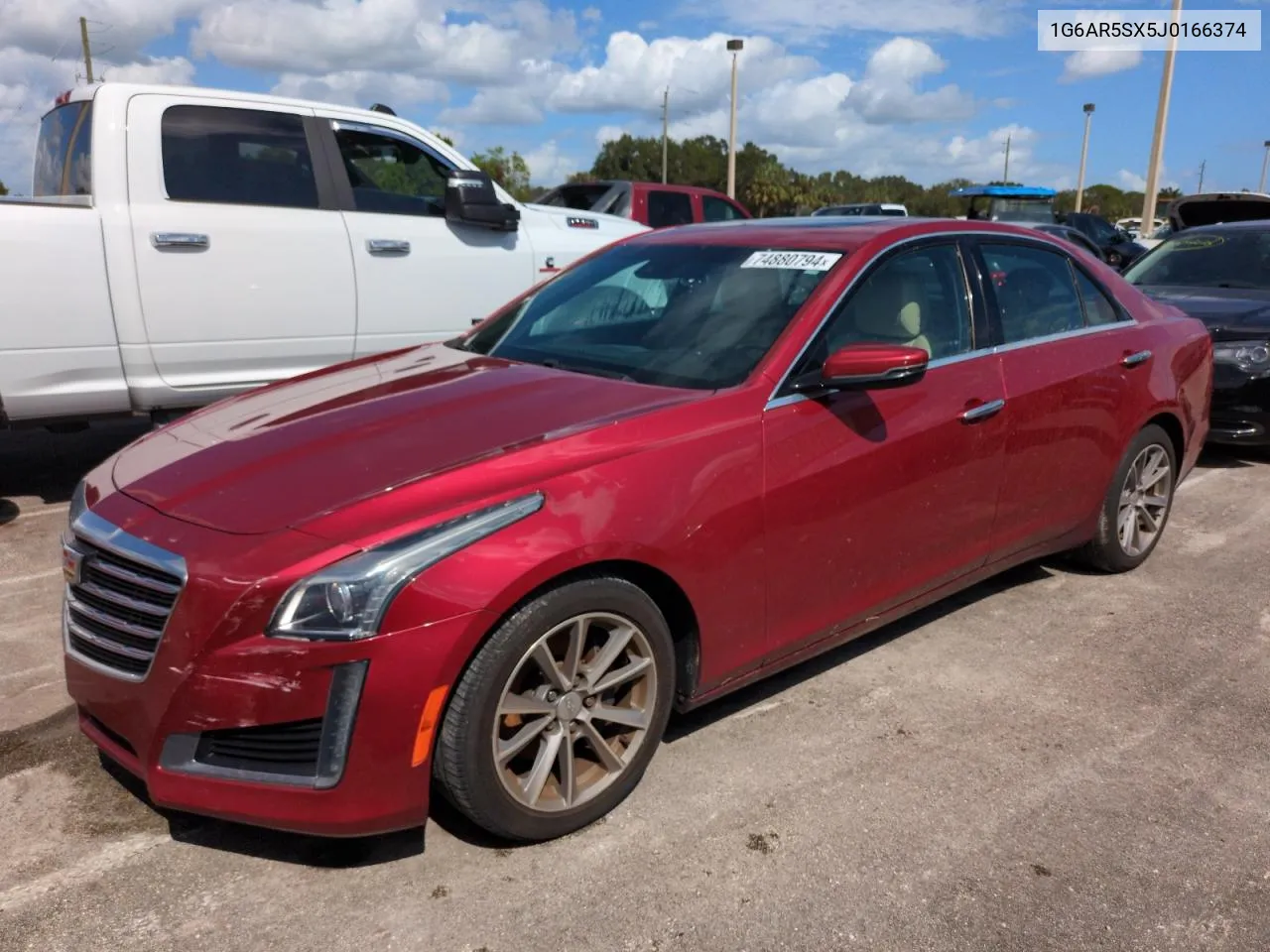 2018 Cadillac Cts Luxury VIN: 1G6AR5SX5J0166374 Lot: 77040764