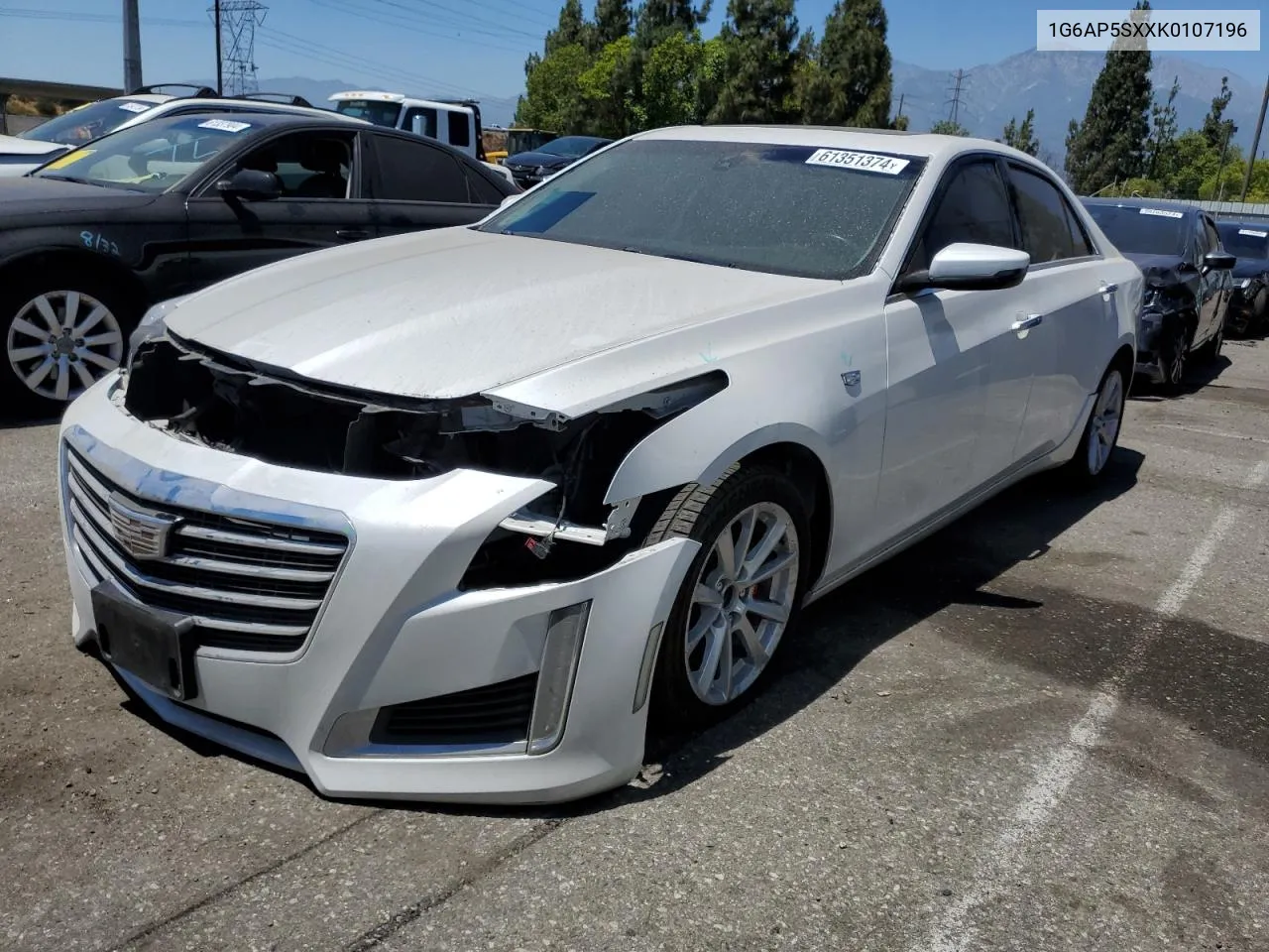 1G6AP5SXXK0107196 2019 Cadillac Cts