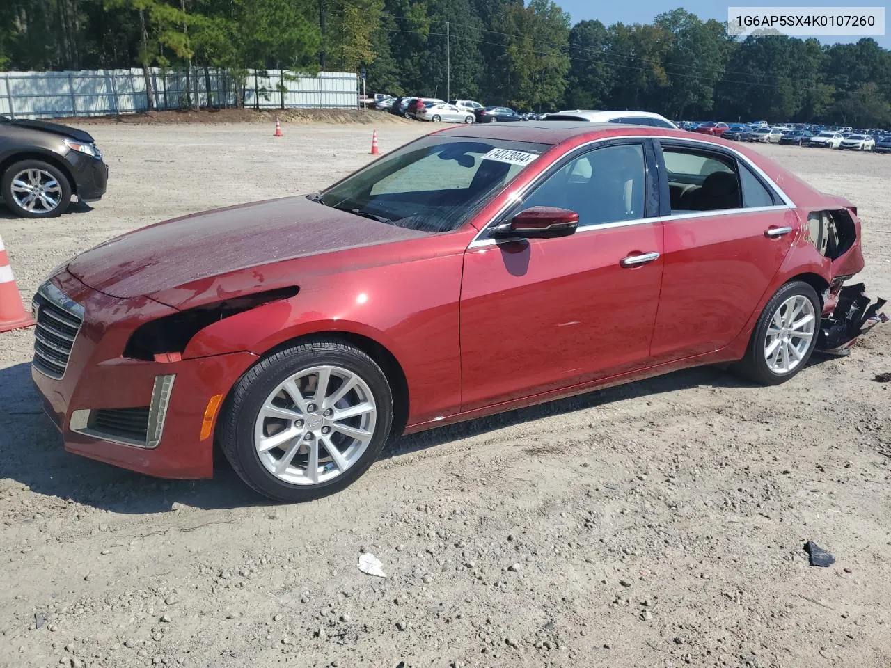 2019 Cadillac Cts VIN: 1G6AP5SX4K0107260 Lot: 74373044