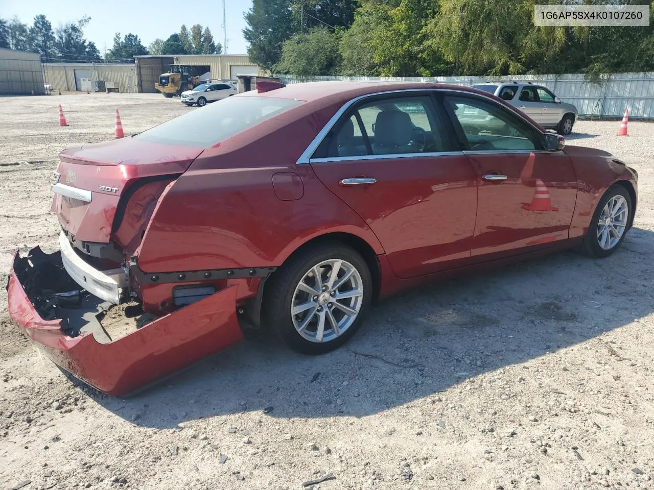 2019 Cadillac Cts VIN: 1G6AP5SX4K0107260 Lot: 74373044