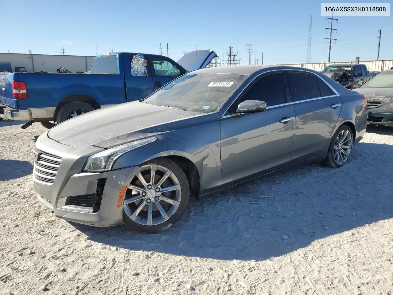 2019 Cadillac Cts Luxury VIN: 1G6AX5SX3K0118508 Lot: 76122324