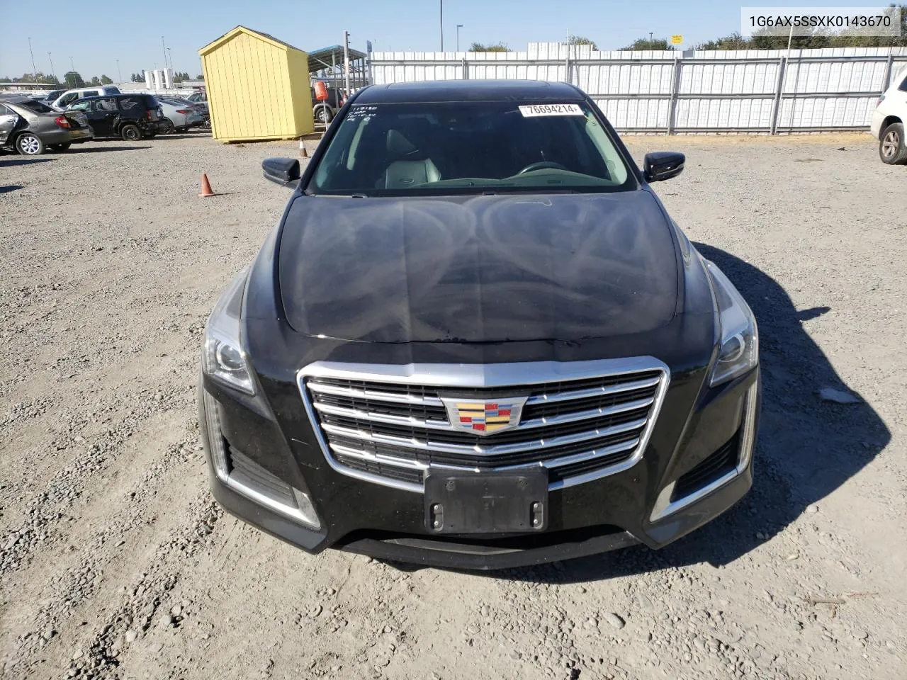 2019 Cadillac Cts Luxury VIN: 1G6AX5SSXK0143670 Lot: 76694214