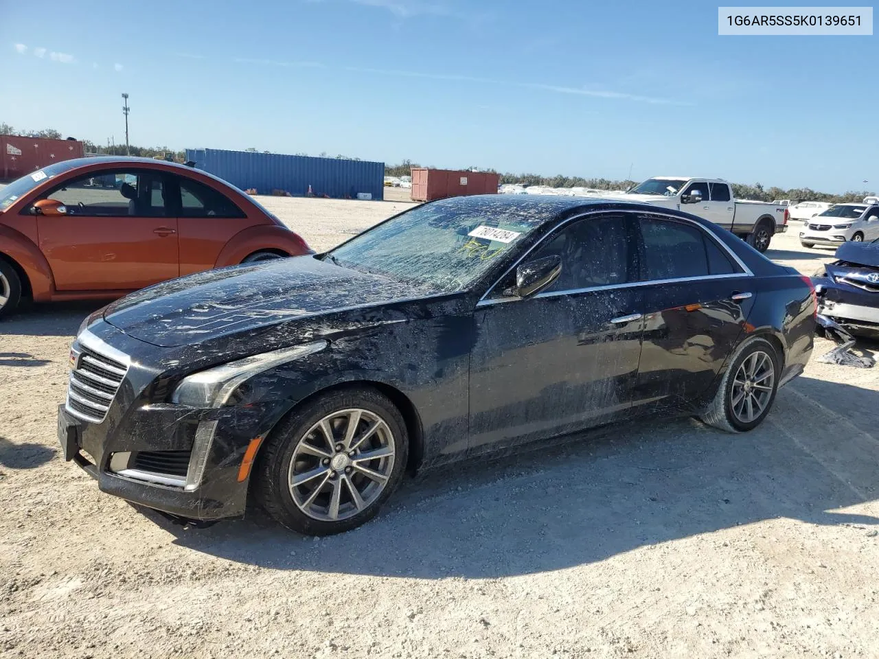 2019 Cadillac Cts Luxury VIN: 1G6AR5SS5K0139651 Lot: 78014284