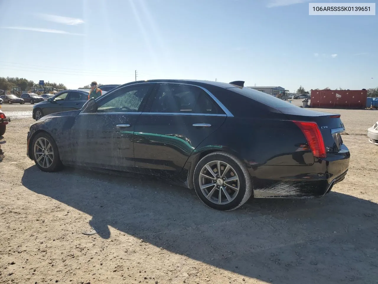 2019 Cadillac Cts Luxury VIN: 1G6AR5SS5K0139651 Lot: 78014284