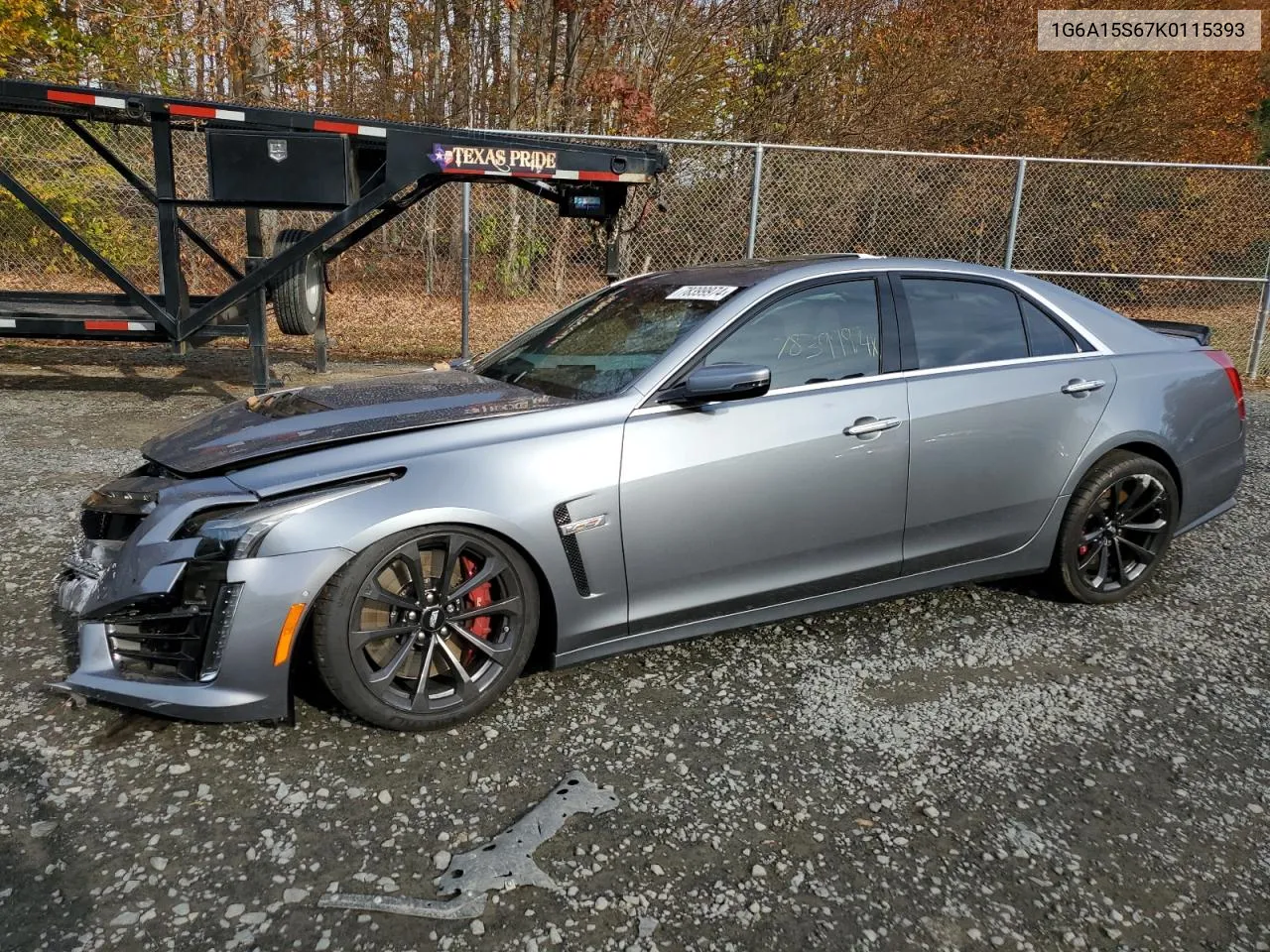 2019 Cadillac Cts-V VIN: 1G6A15S67K0115393 Lot: 78399974