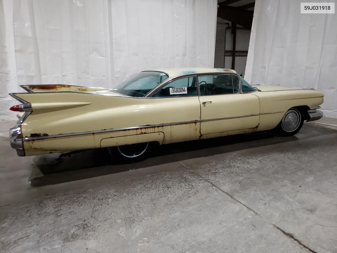 1959 Cadillac Deville VIN: 59J031918 Lot: 55303094