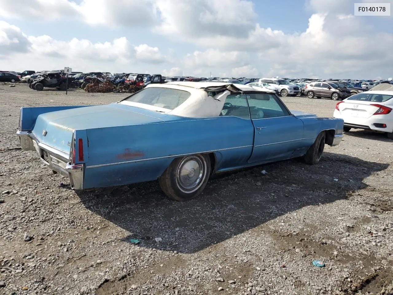 1970 Cadillac Deville VIN: F0140178 Lot: 55107214