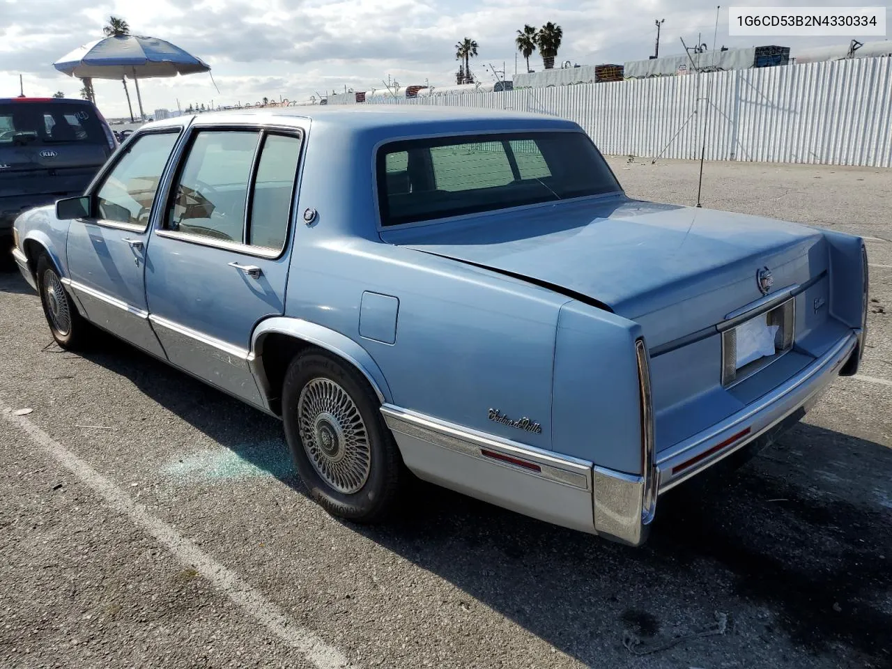 1992 Cadillac Deville VIN: 1G6CD53B2N4330334 Lot: 52239684