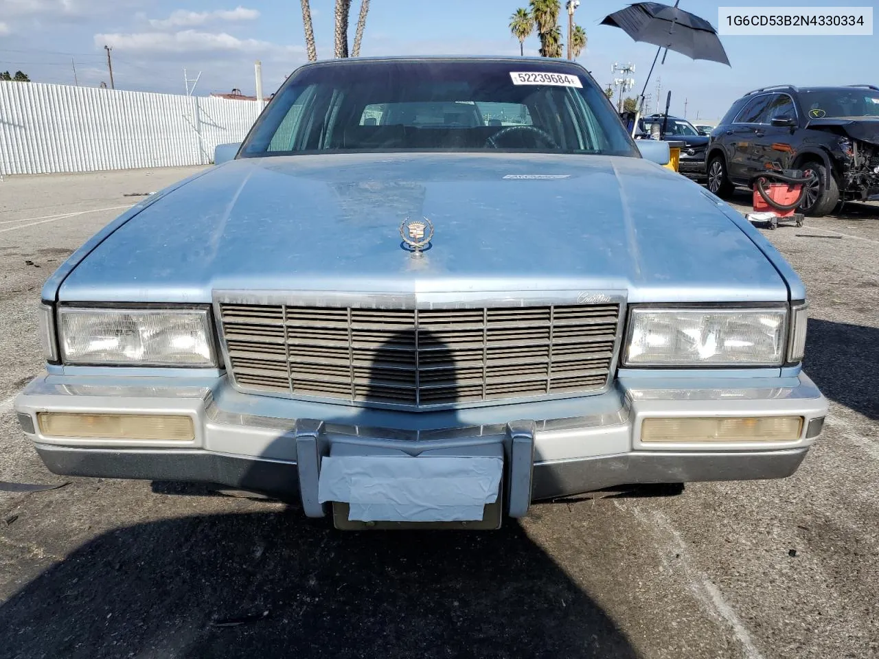 1G6CD53B2N4330334 1992 Cadillac Deville