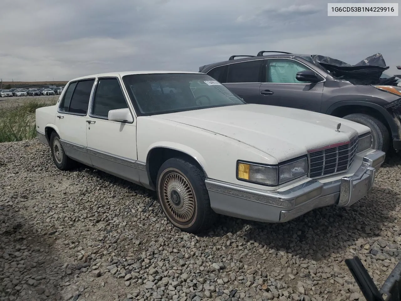 1G6CD53B1N4229916 1992 Cadillac Deville