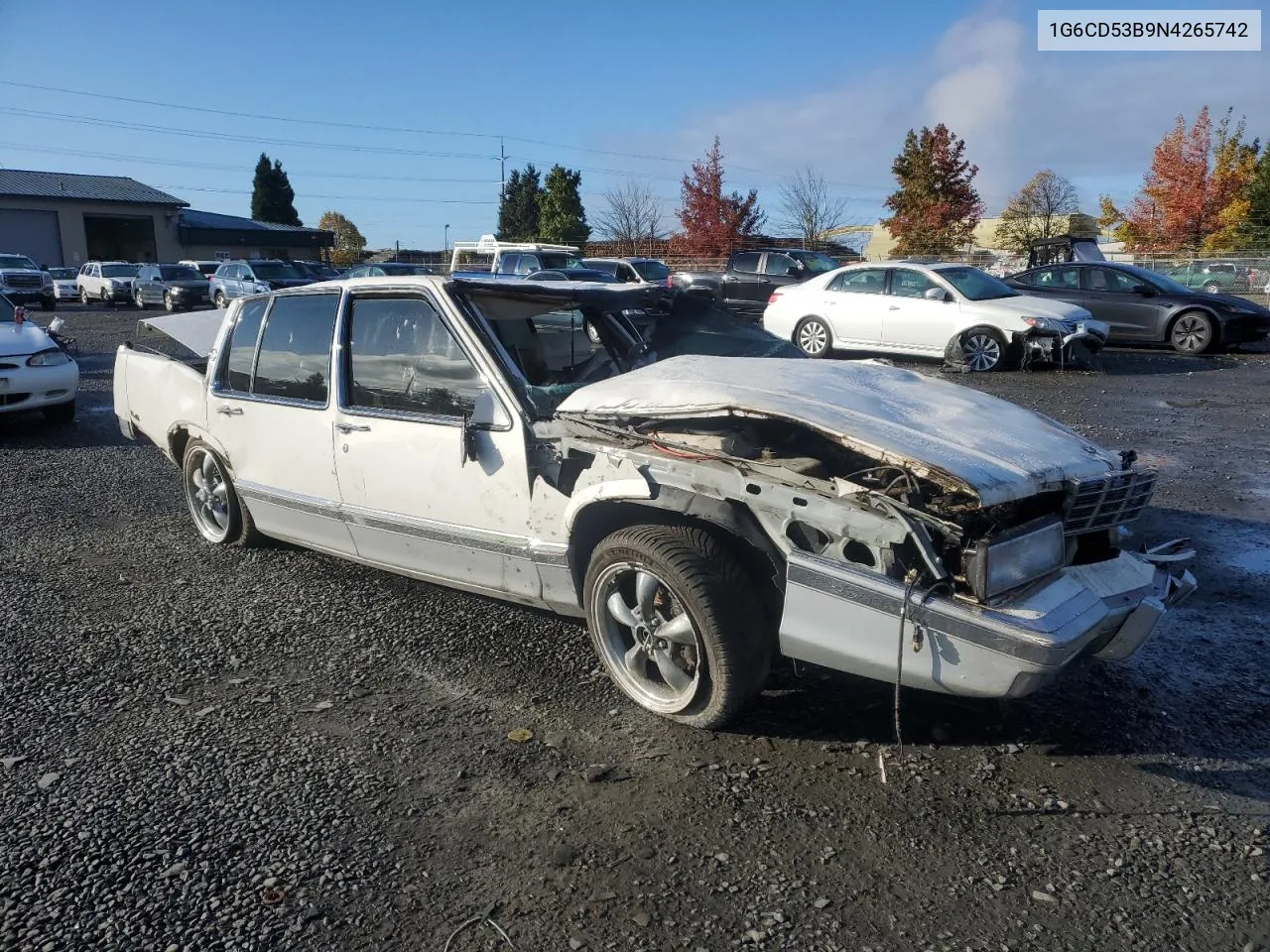 1992 Cadillac Deville VIN: 1G6CD53B9N4265742 Lot: 78149074