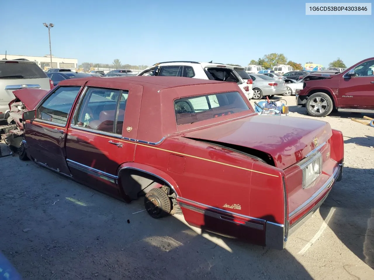 1993 Cadillac Deville VIN: 1G6CD53B0P4303846 Lot: 75477514