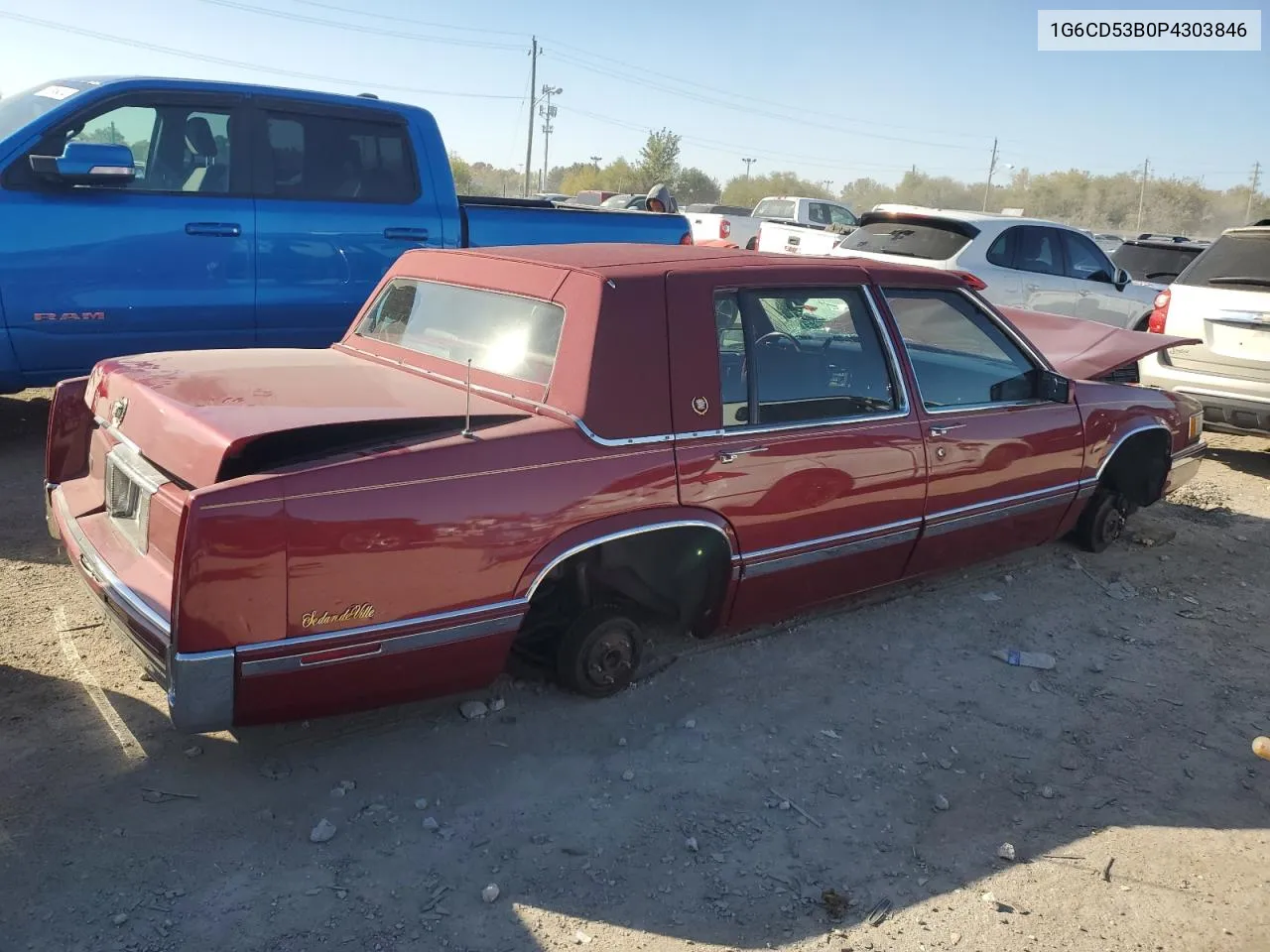 1993 Cadillac Deville VIN: 1G6CD53B0P4303846 Lot: 75477514