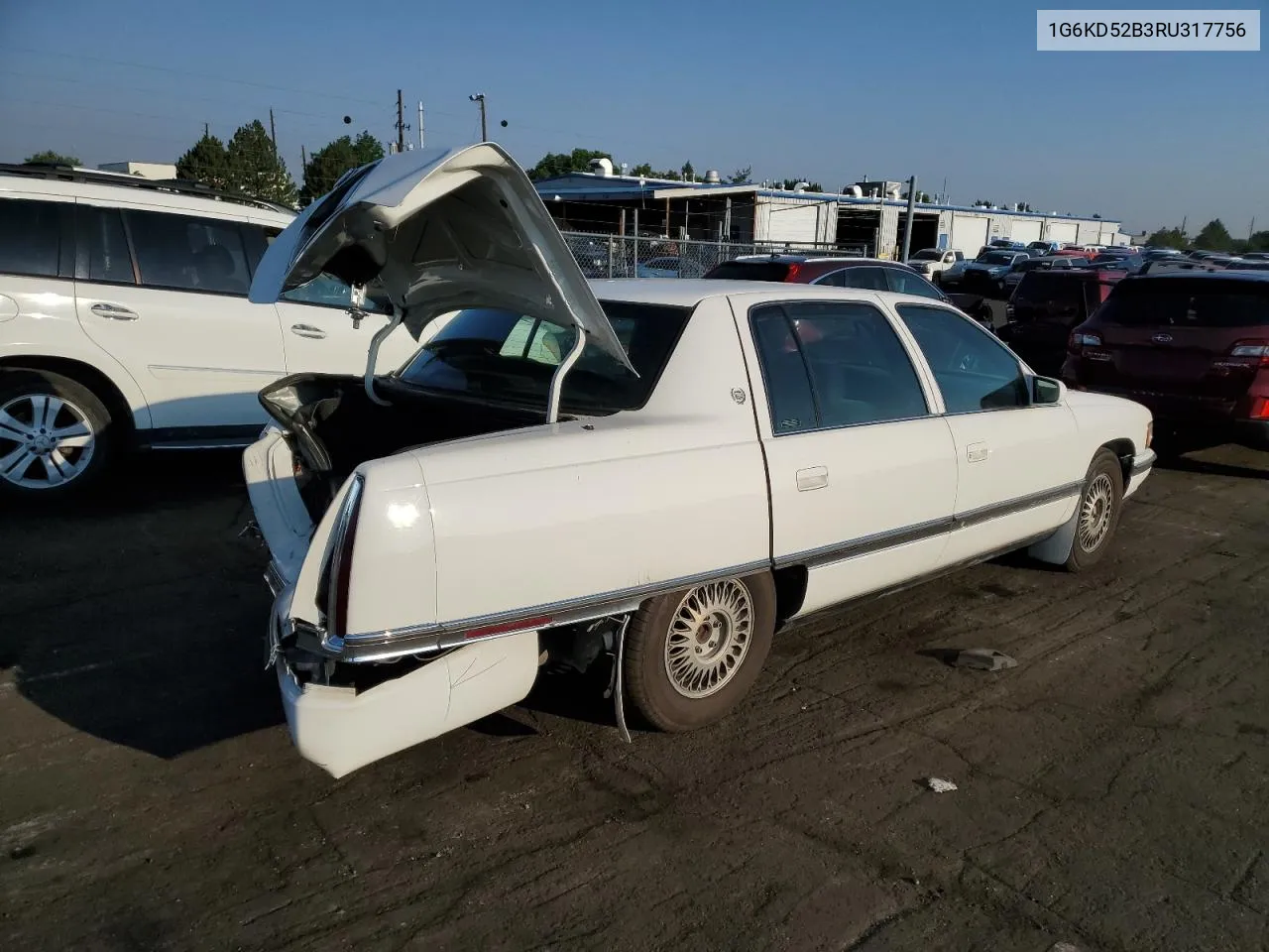 1G6KD52B3RU317756 1994 Cadillac Deville