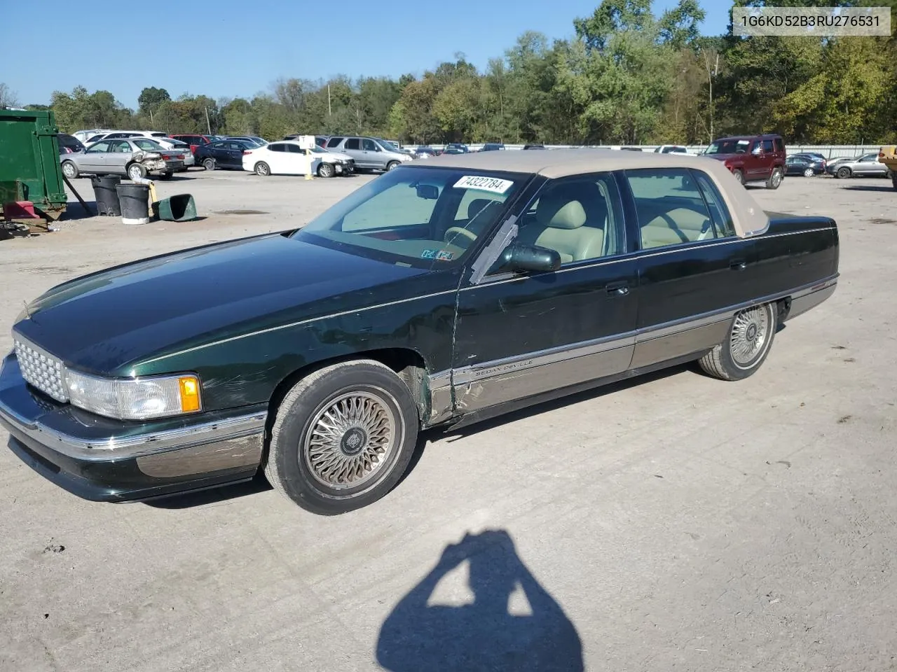 1994 Cadillac Deville VIN: 1G6KD52B3RU276531 Lot: 74322784