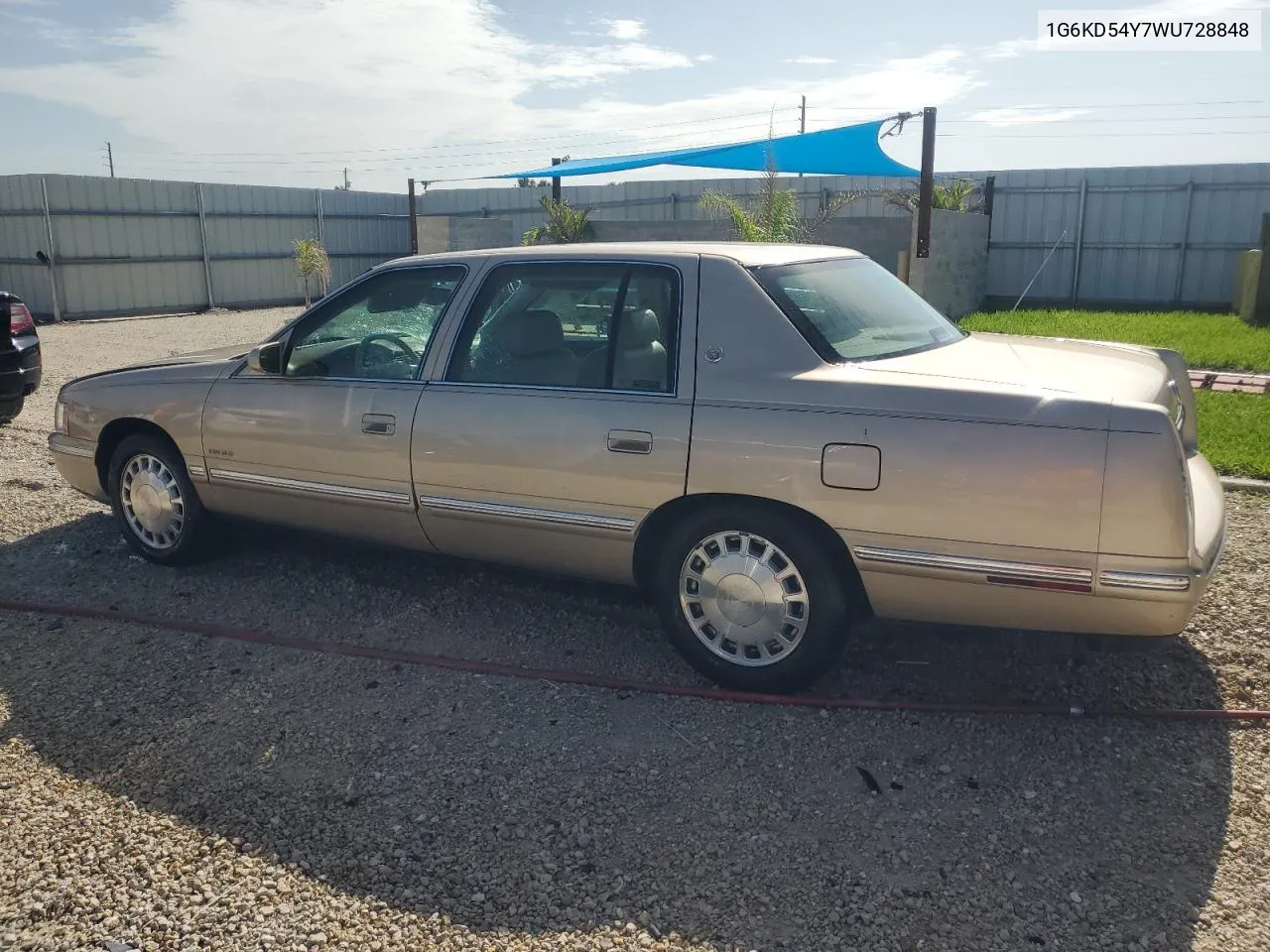 1998 Cadillac Deville VIN: 1G6KD54Y7WU728848 Lot: 63040484