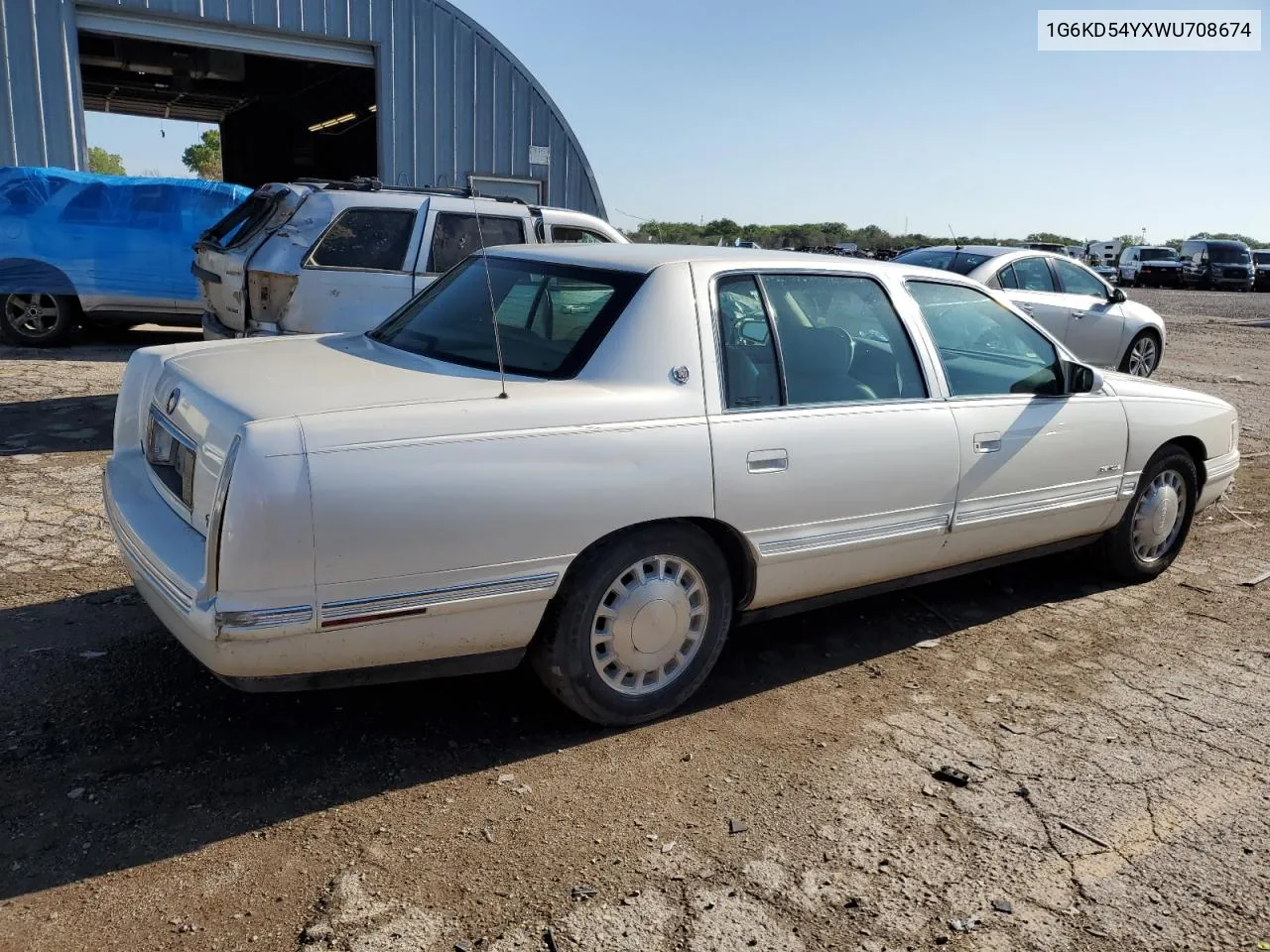 1998 Cadillac Deville VIN: 1G6KD54YXWU708674 Lot: 67453624