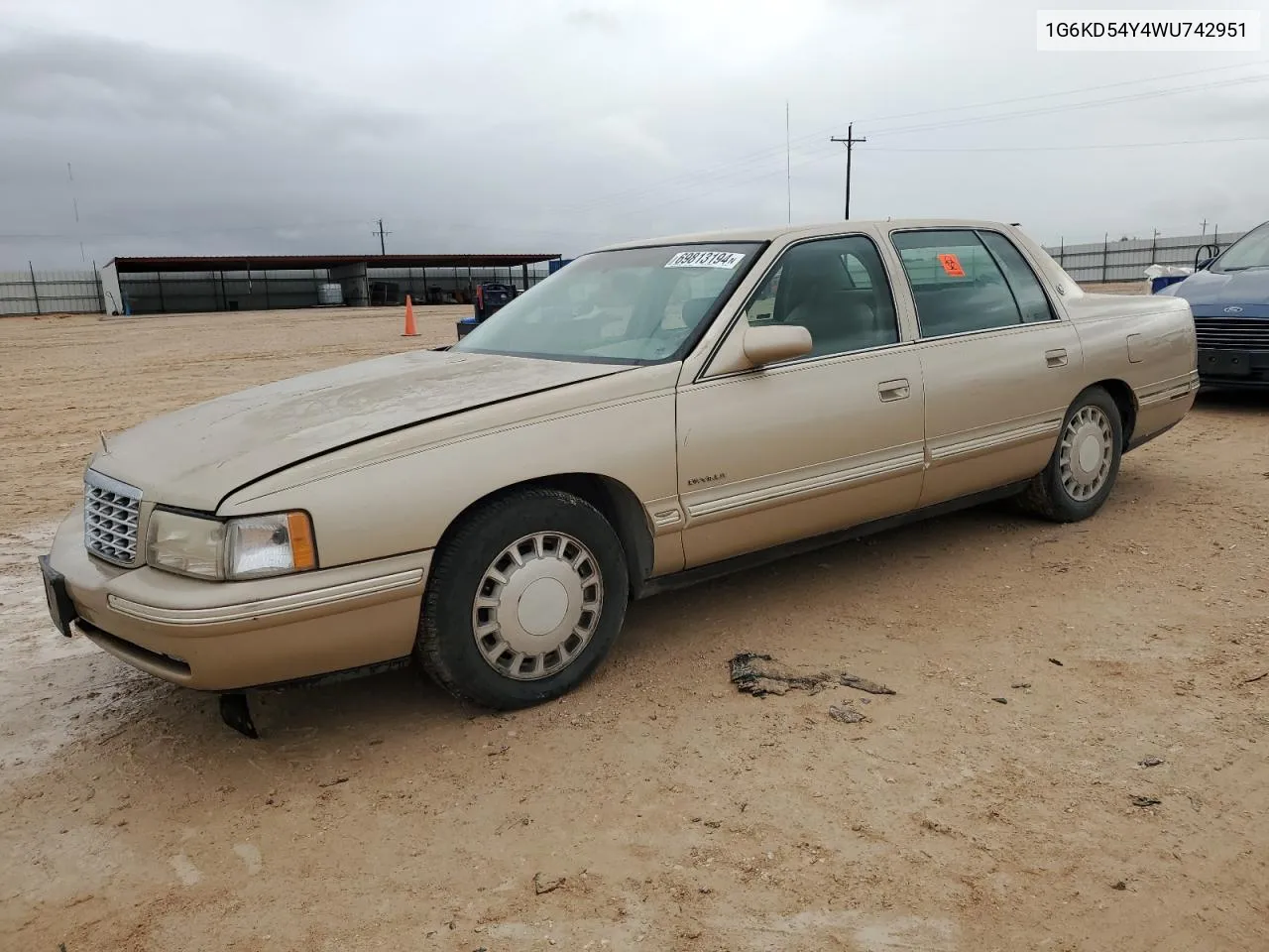 1G6KD54Y4WU742951 1998 Cadillac Deville