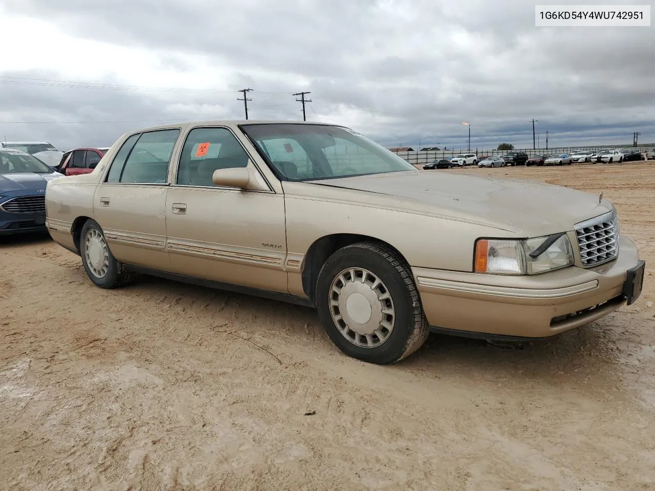 1G6KD54Y4WU742951 1998 Cadillac Deville