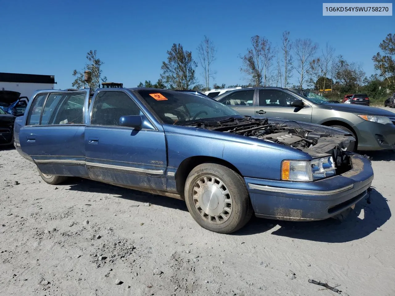 1998 Cadillac Deville VIN: 1G6KD54Y5WU758270 Lot: 74691084