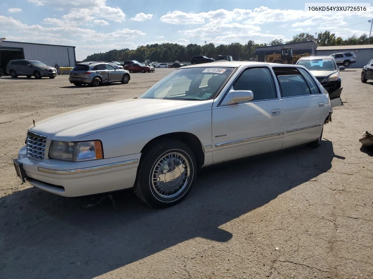 1999 Cadillac Deville VIN: 1G6KD54Y3XU726516 Lot: 74275754