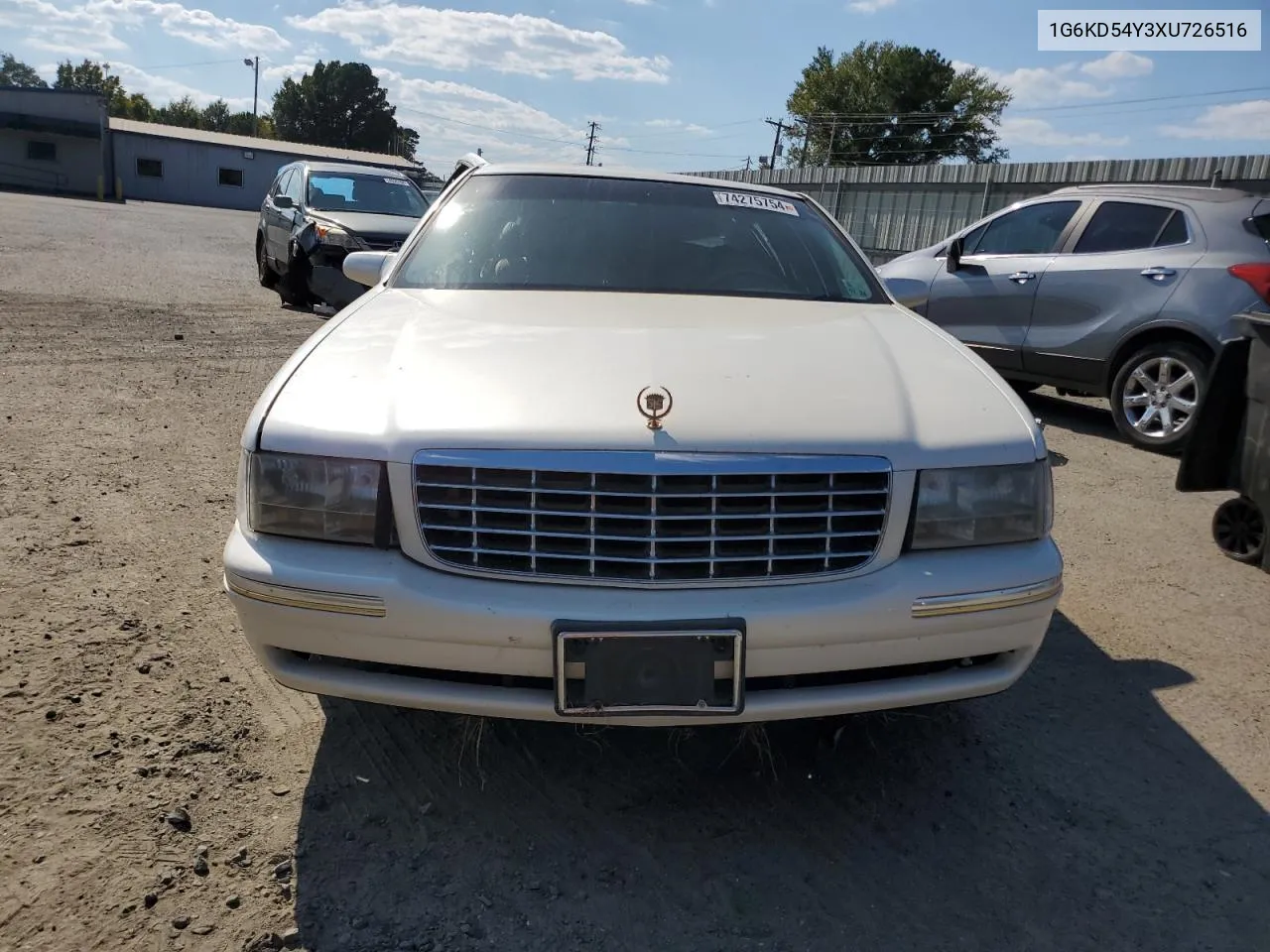 1999 Cadillac Deville VIN: 1G6KD54Y3XU726516 Lot: 74275754