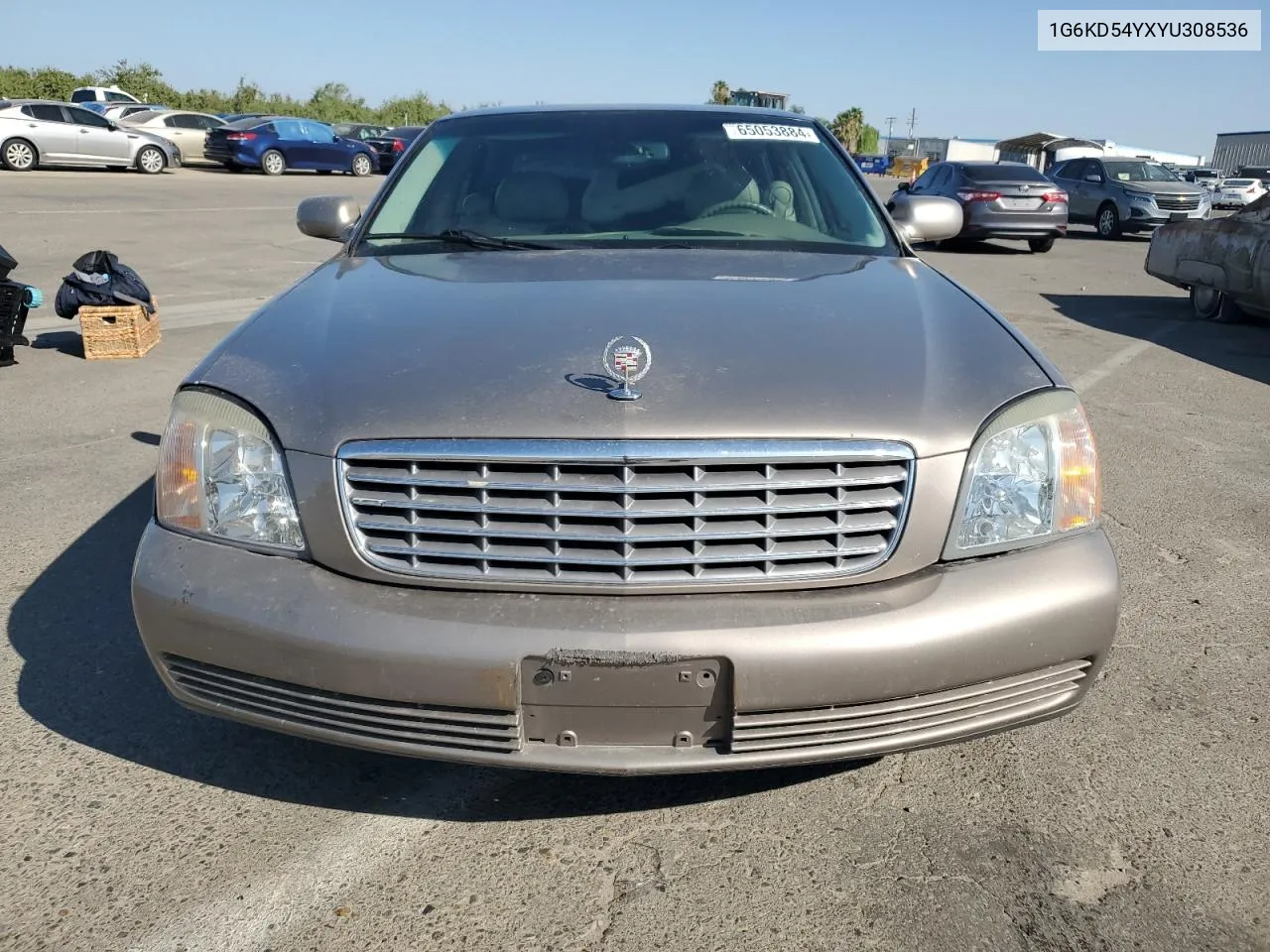 2000 Cadillac Deville VIN: 1G6KD54YXYU308536 Lot: 65053884