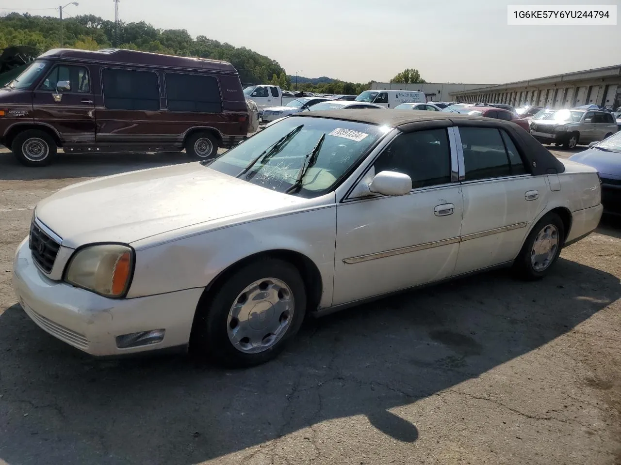 2000 Cadillac Deville Dhs VIN: 1G6KE57Y6YU244794 Lot: 70591234