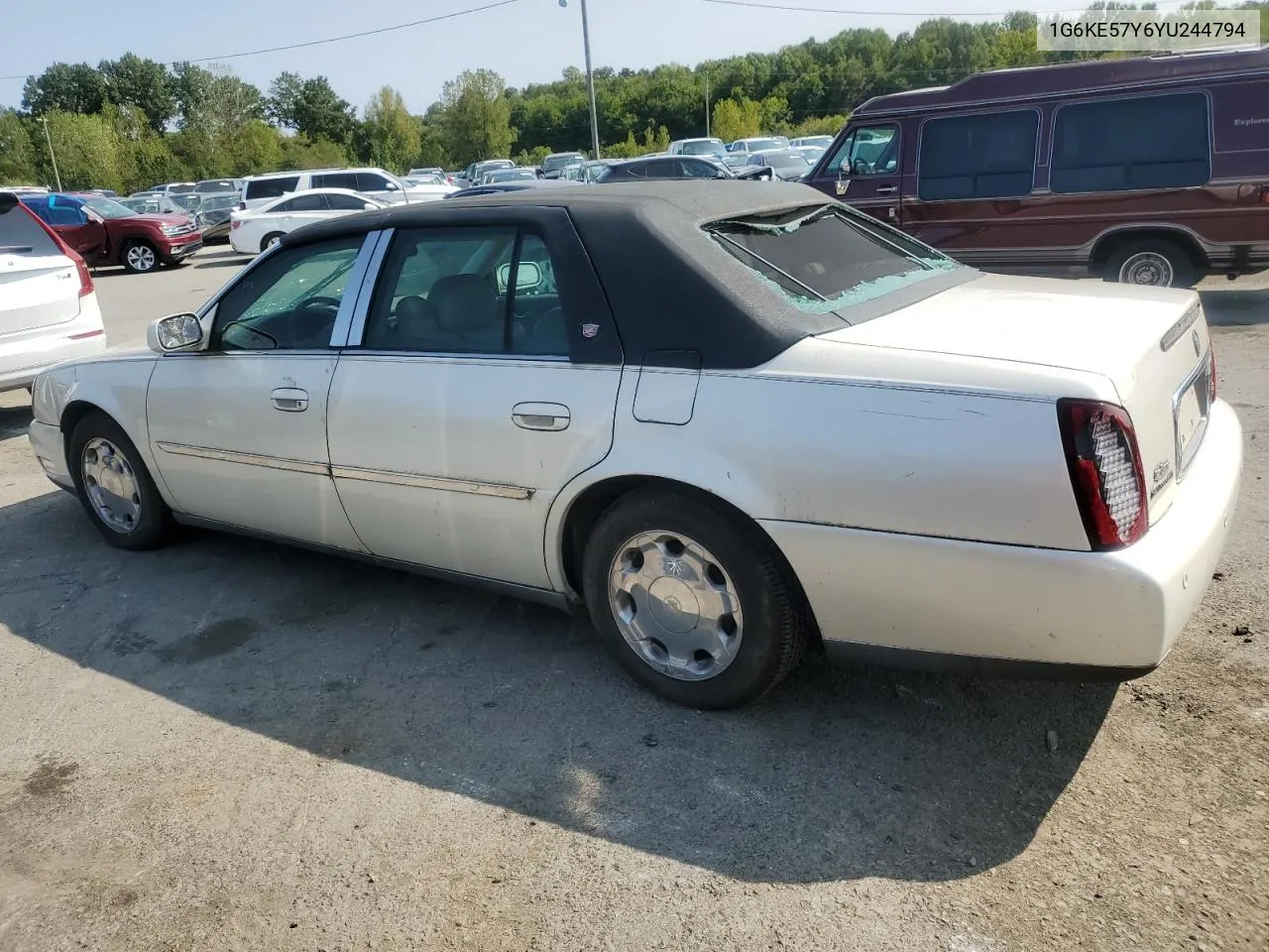 2000 Cadillac Deville Dhs VIN: 1G6KE57Y6YU244794 Lot: 70591234