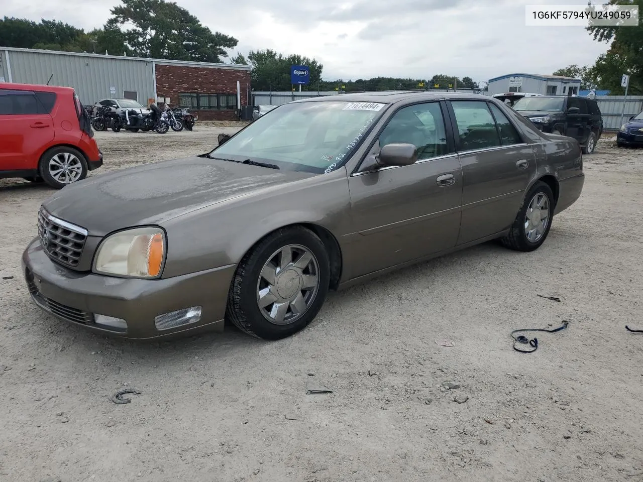 2000 Cadillac Deville Dts VIN: 1G6KF5794YU249059 Lot: 71614494