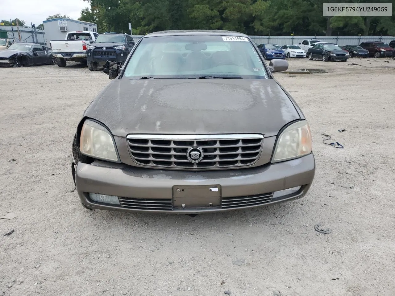 2000 Cadillac Deville Dts VIN: 1G6KF5794YU249059 Lot: 71614494