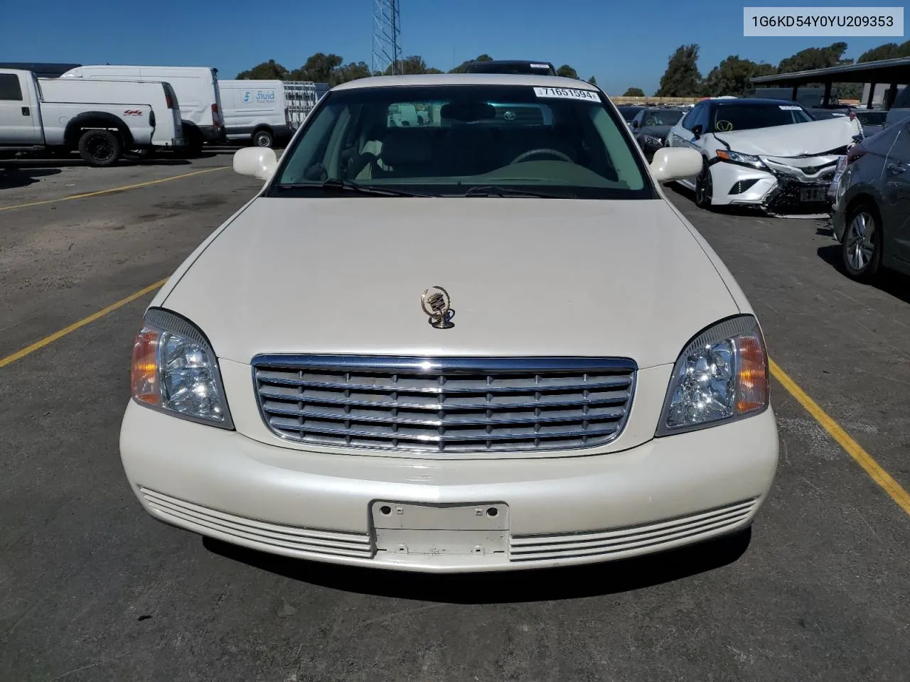 2000 Cadillac Deville VIN: 1G6KD54Y0YU209353 Lot: 71651594