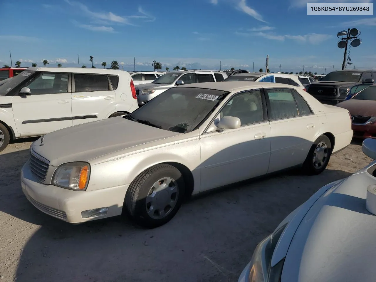 2000 Cadillac Deville VIN: 1G6KD54Y8YU269848 Lot: 74610204