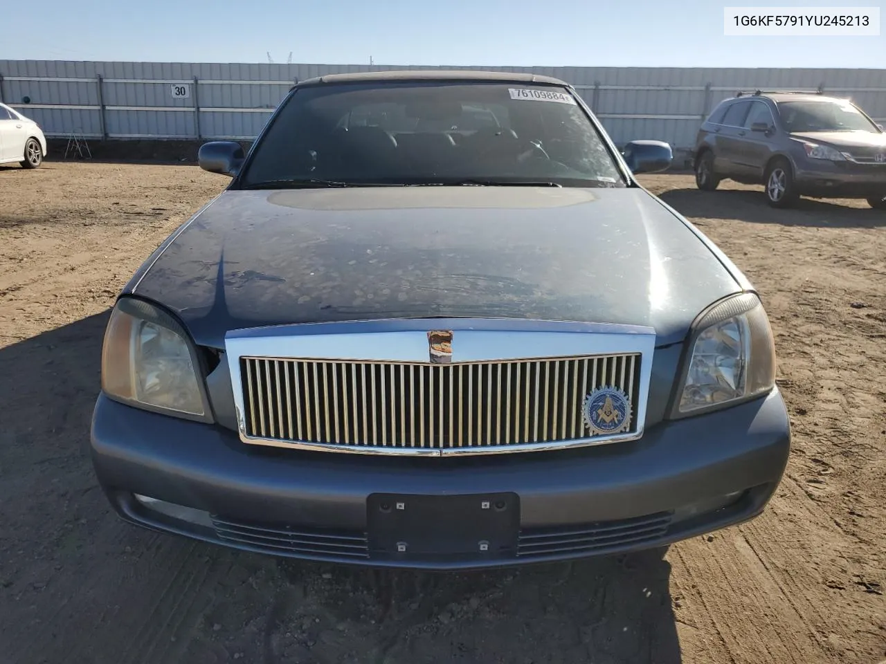 2000 Cadillac Deville Dts VIN: 1G6KF5791YU245213 Lot: 76109884