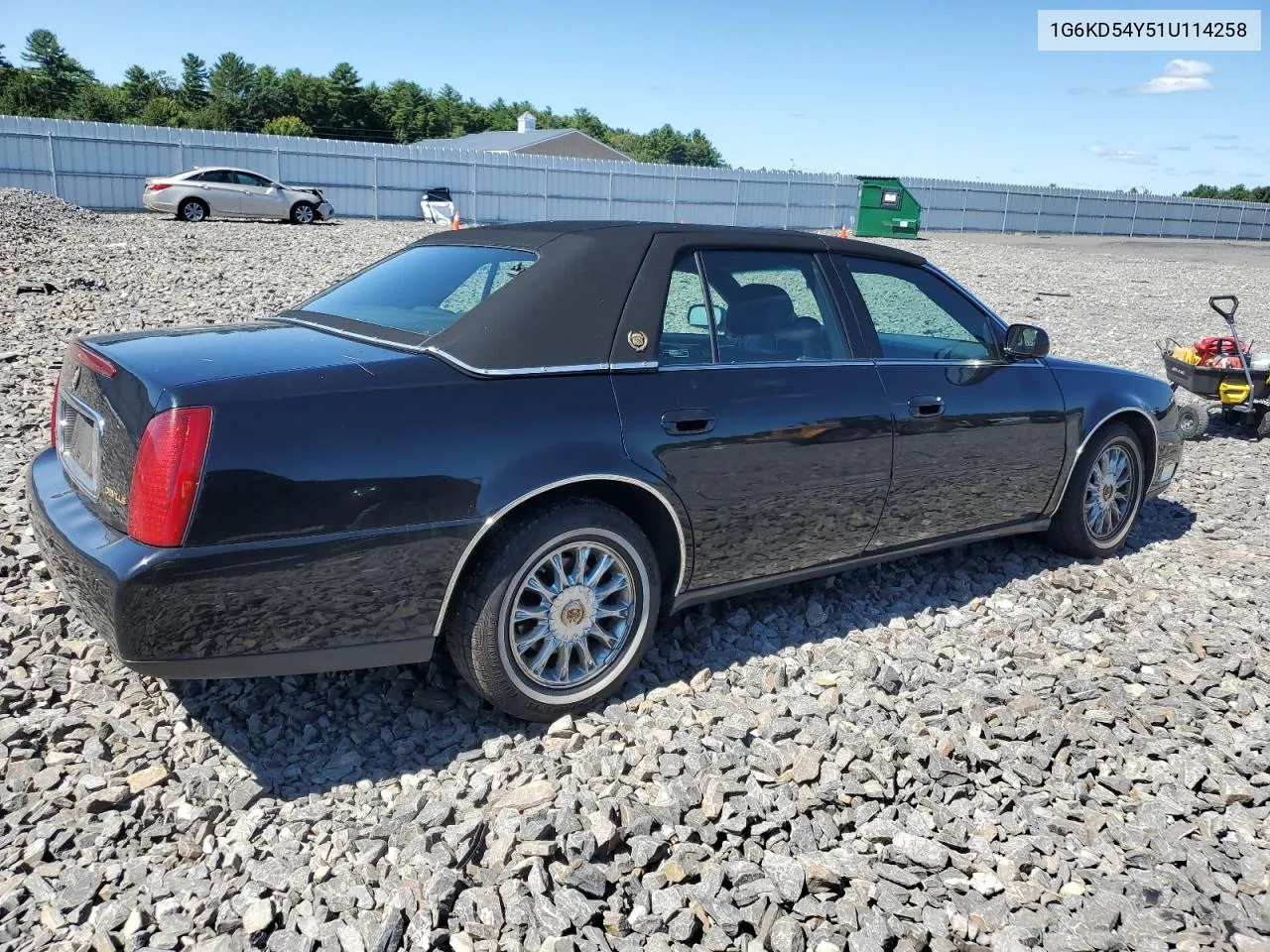 1G6KD54Y51U114258 2001 Cadillac Deville