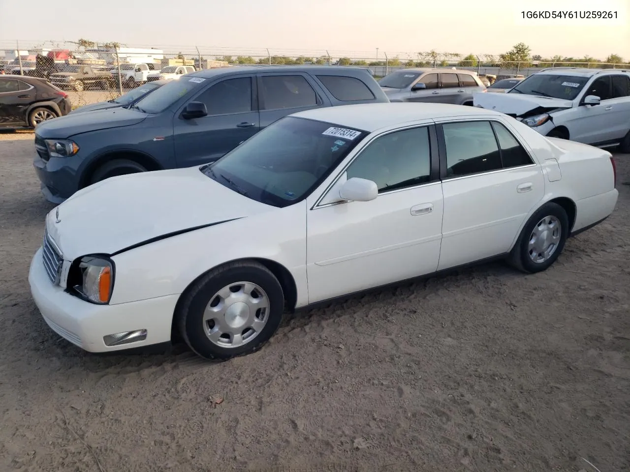 2001 Cadillac Deville VIN: 1G6KD54Y61U259261 Lot: 72015314