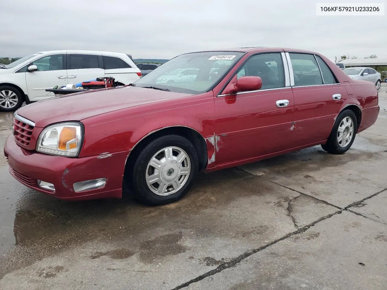 2001 Cadillac Deville Dts VIN: 1G6KF57921U233206 Lot: 72446414