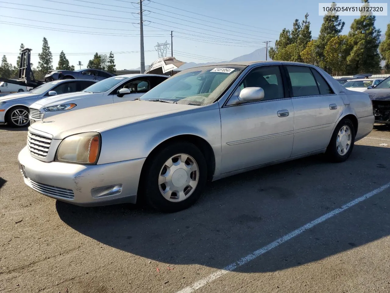 1G6KD54Y51U127320 2001 Cadillac Deville