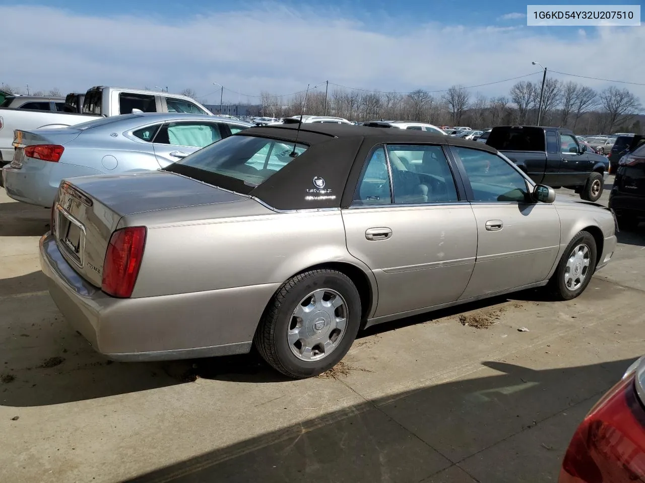 2002 Cadillac Deville VIN: 1G6KD54Y32U207510 Lot: 40418664