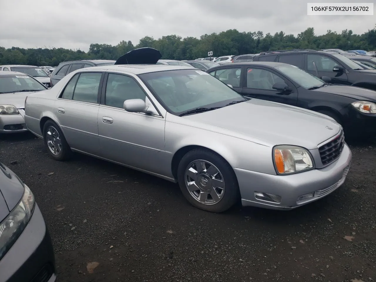 2002 Cadillac Deville Dts VIN: 1G6KF579X2U156702 Lot: 67831414