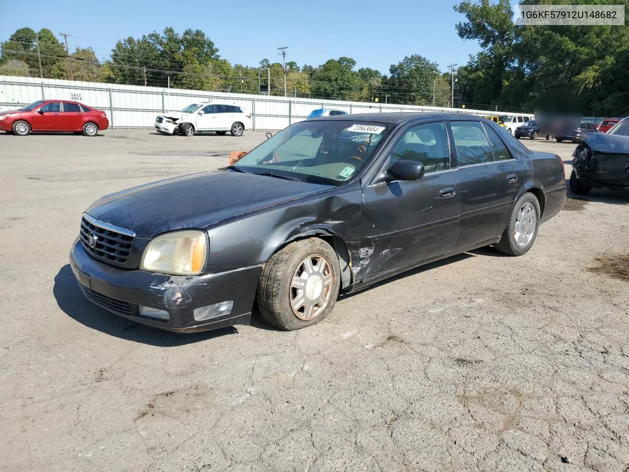 2002 Cadillac Deville Dts VIN: 1G6KF57912U148682 Lot: 73563664