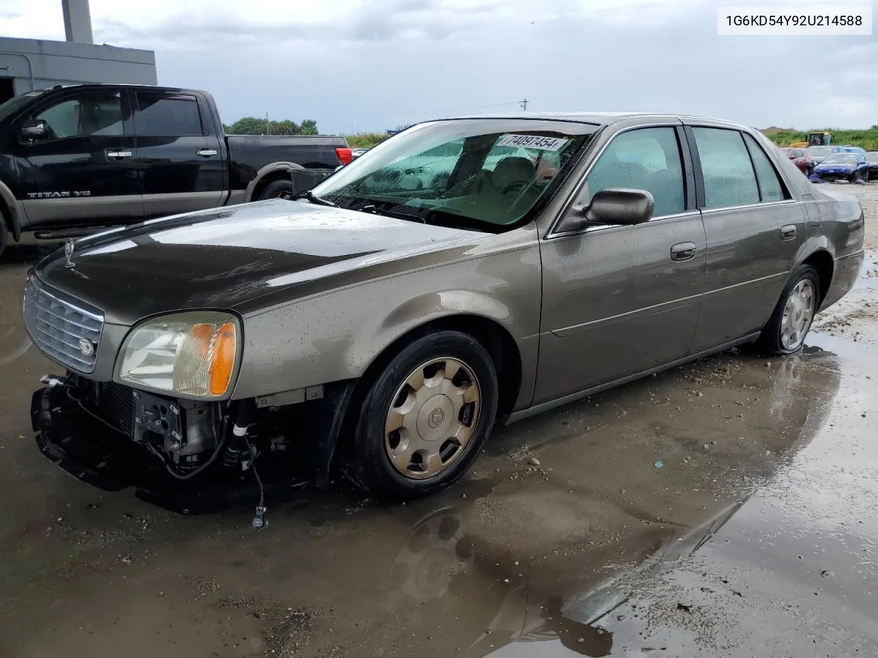 2002 Cadillac Deville VIN: 1G6KD54Y92U214588 Lot: 74097454