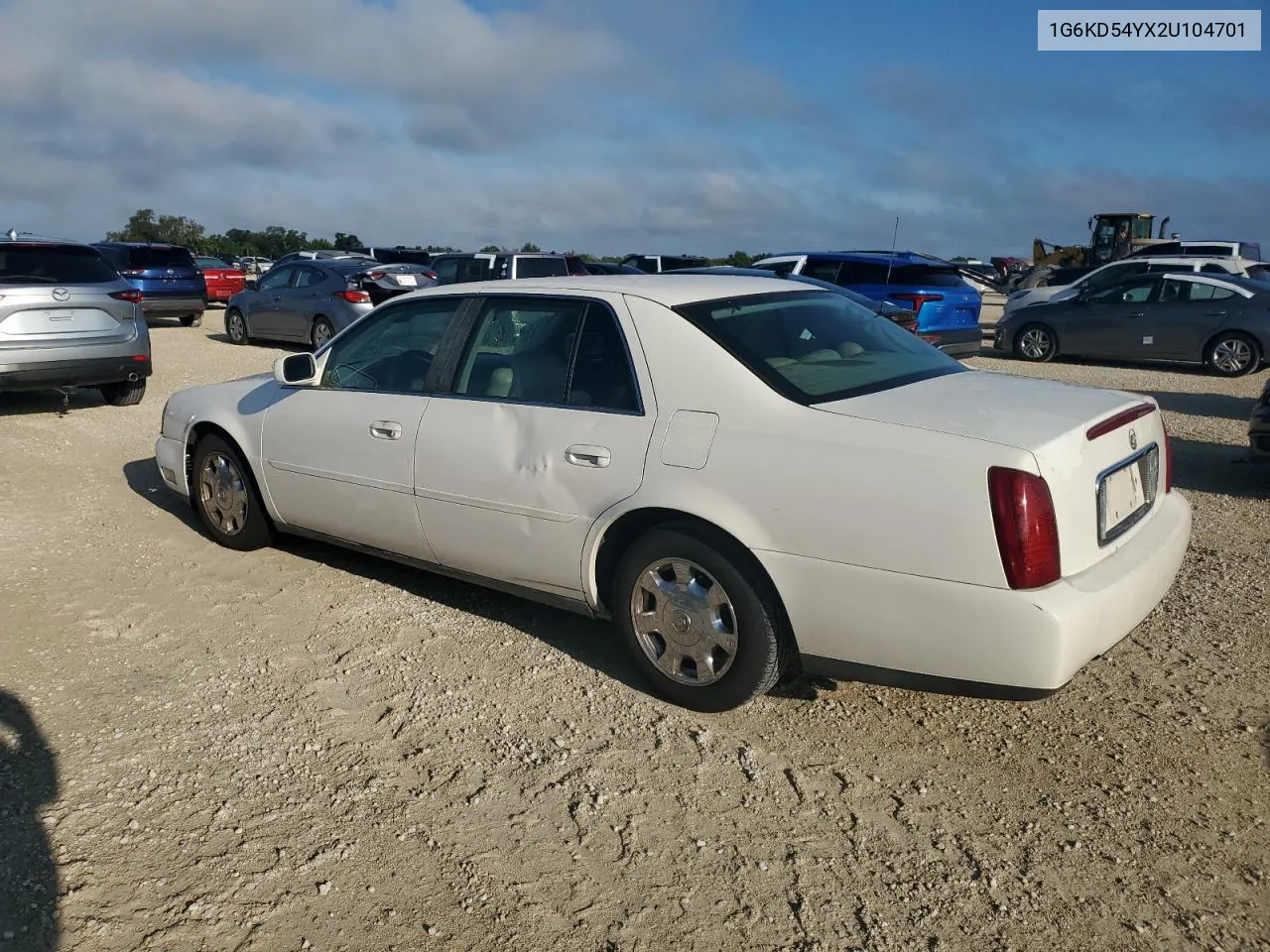 2002 Cadillac Deville VIN: 1G6KD54YX2U104701 Lot: 74187264