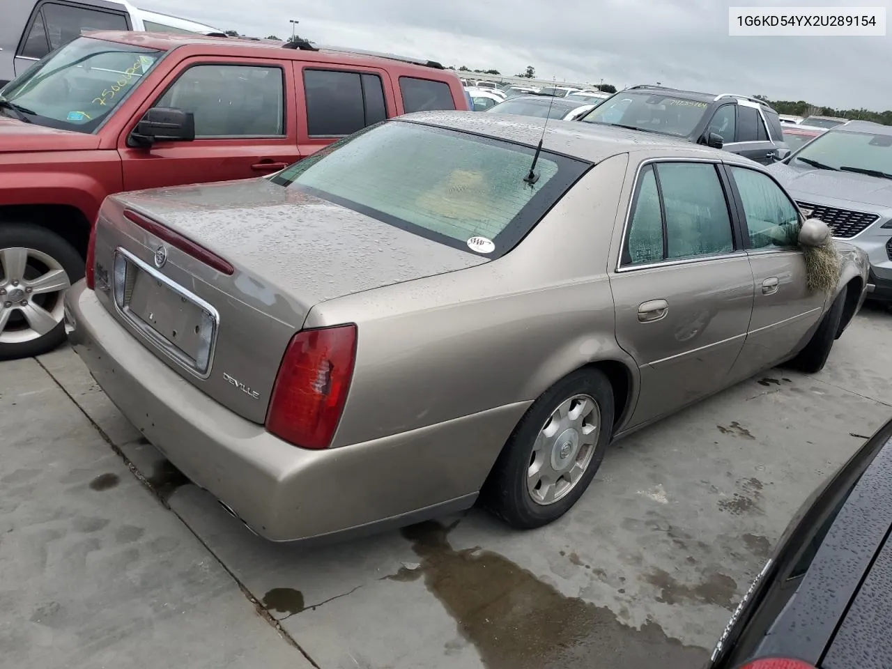 2002 Cadillac Deville VIN: 1G6KD54YX2U289154 Lot: 74971514